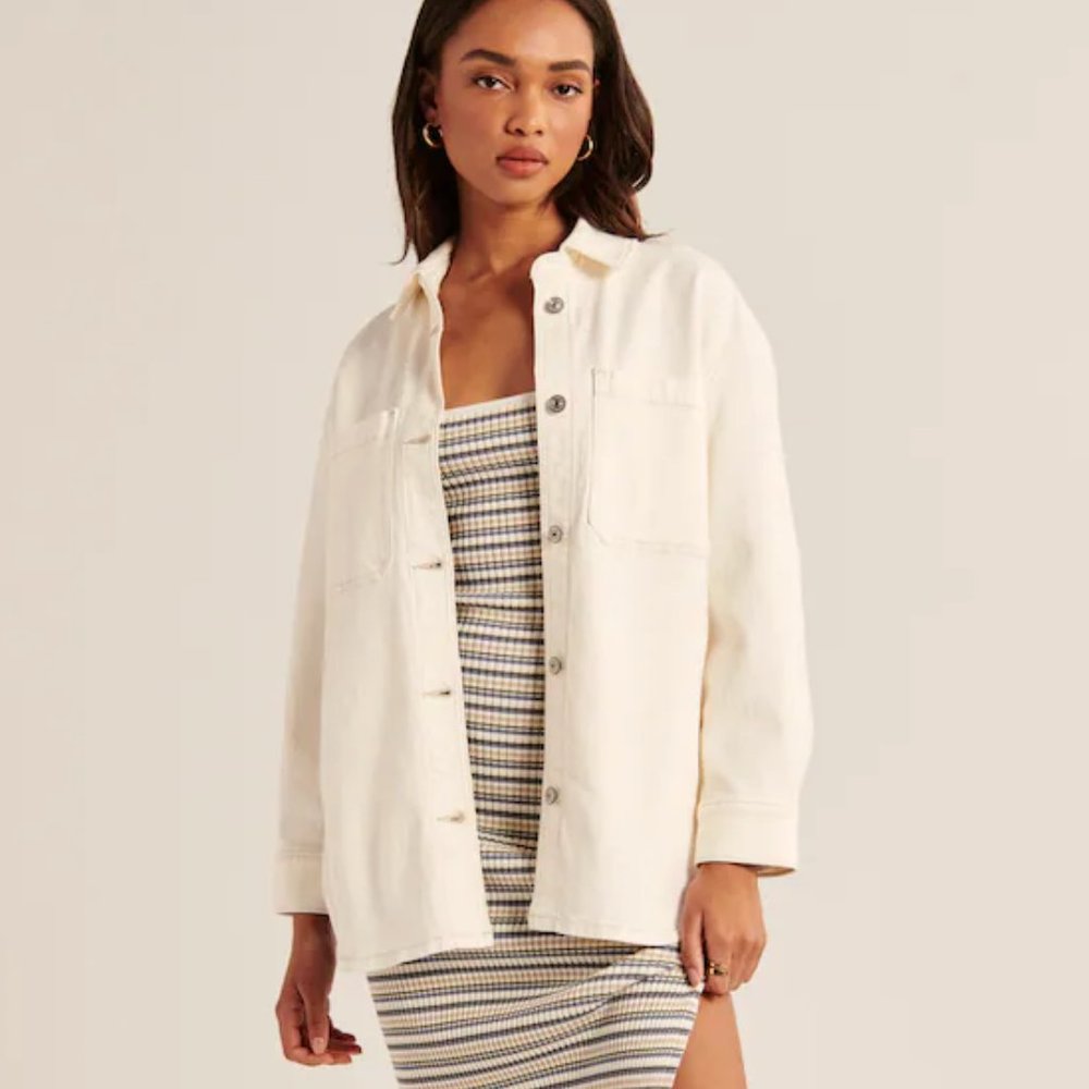 Abercrombie & Fitch Denim Shirt Jacket